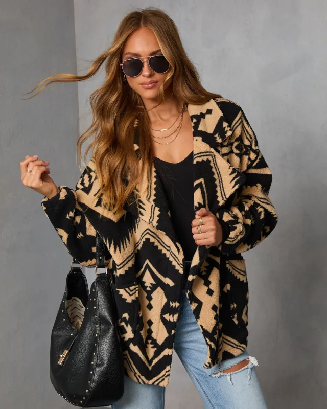 Marner Aztec Sherpa Moto Jacket sold by Vici