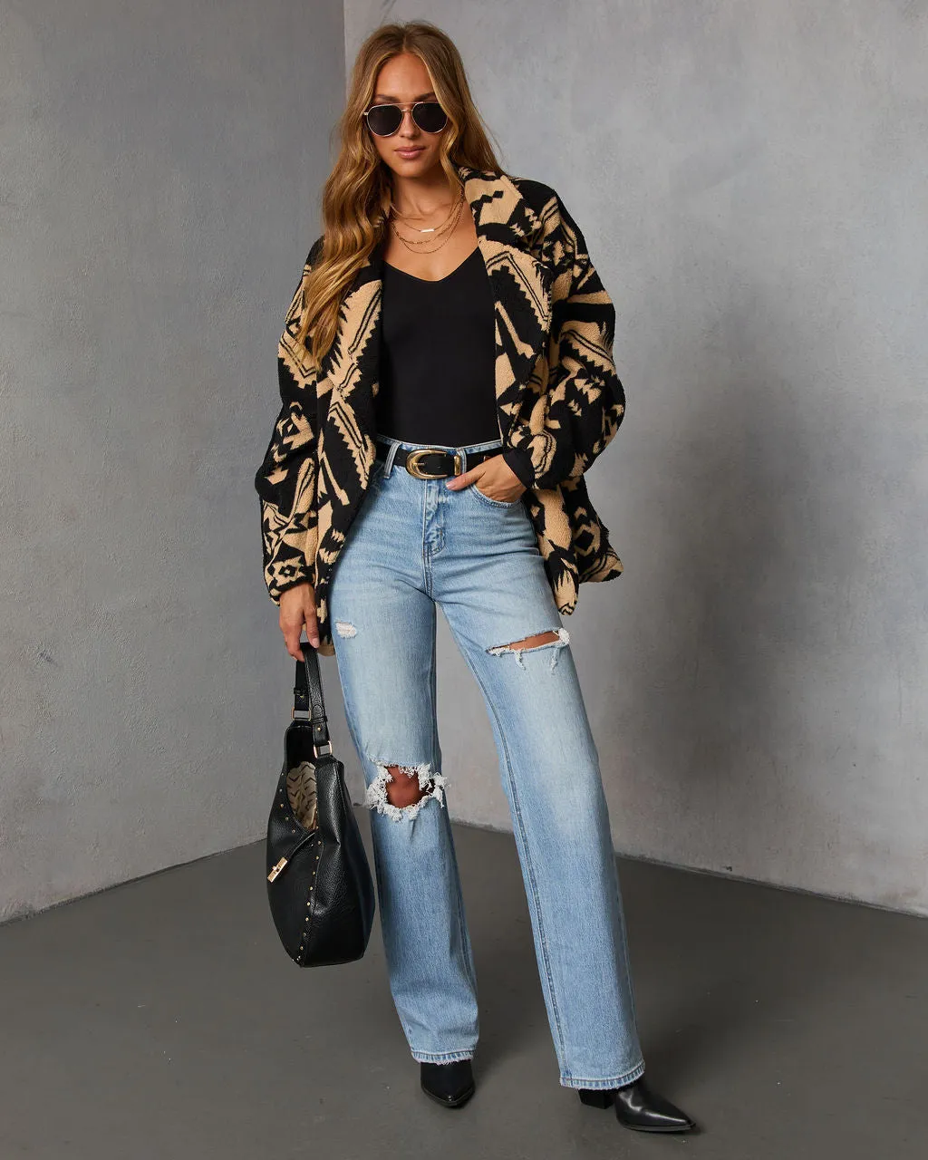 Marner Aztec Sherpa Moto Jacket sold by Vici product image thumbnail 2