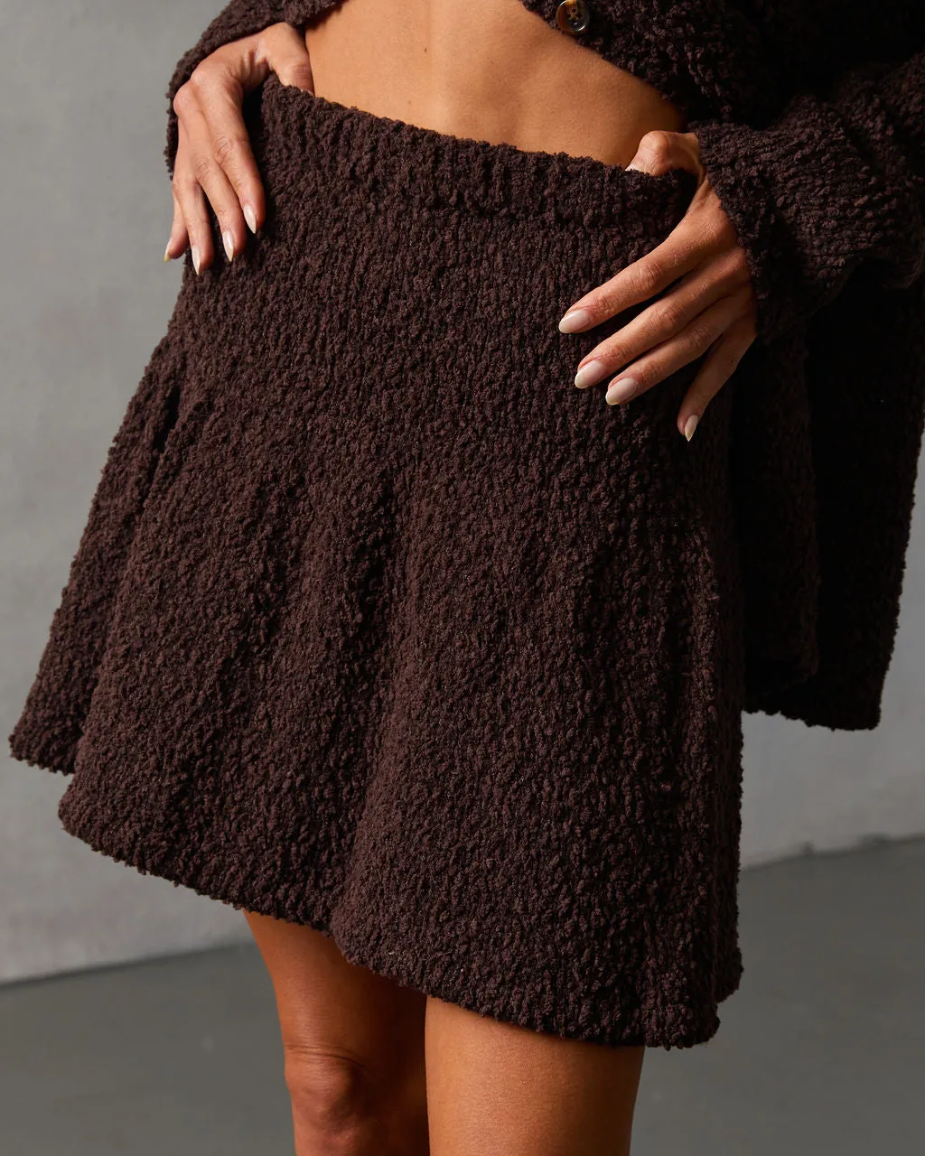 Nutmeg Nap Pleated Mini Skirt sold by Vici product image thumbnail 3