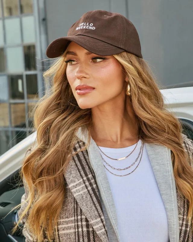 Hello Weekend Baseball Cap sold by Vici