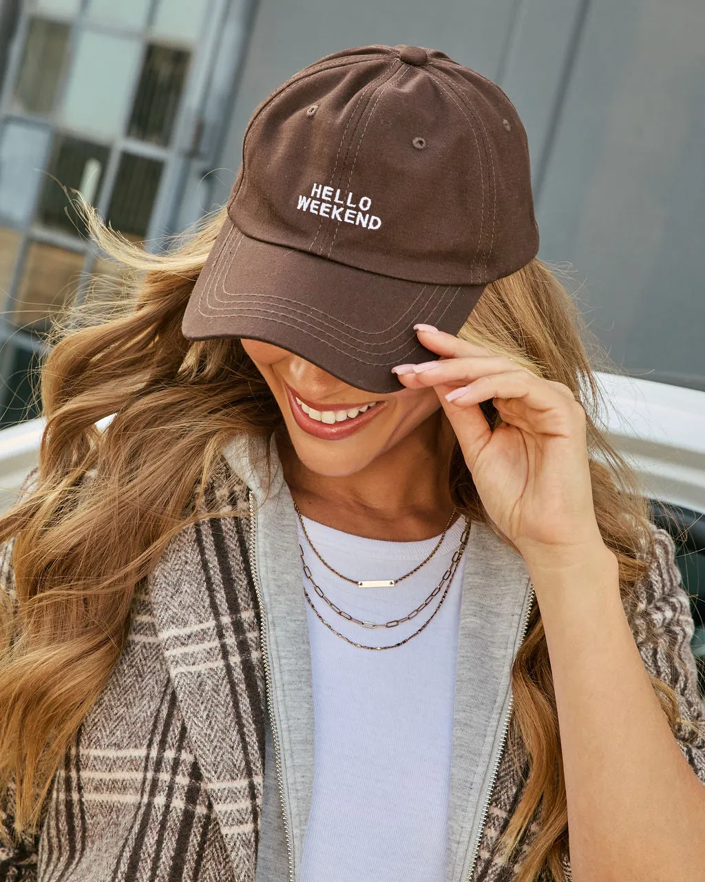 Hello Weekend Baseball Cap sold by Vici product image thumbnail 4