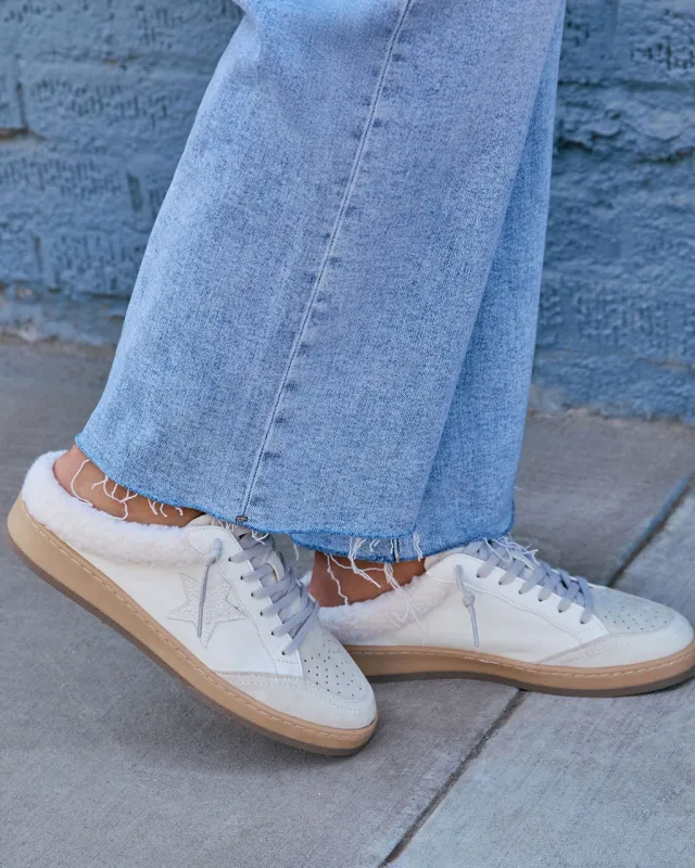 Chita Sherpa Lined Embossed Star Sneakers sold by Vici