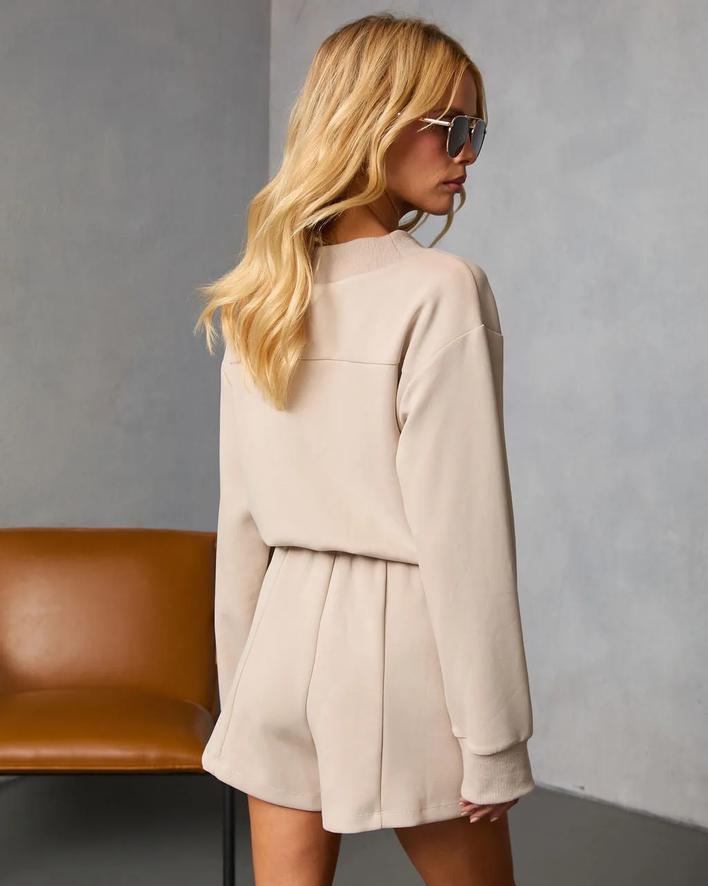 Afternoon Bliss Drawstring Waist Tie Romper sold by Vici product image thumbnail 4