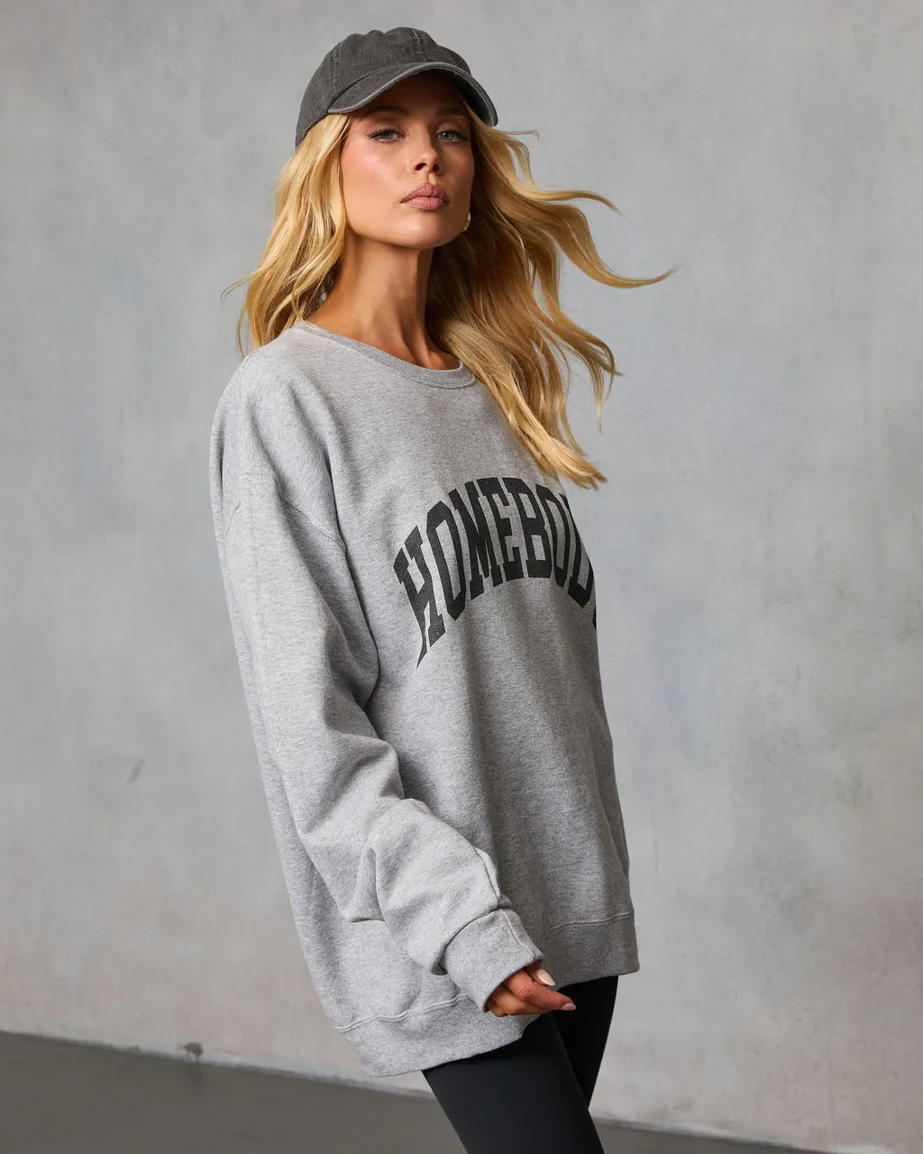Homebody Chic Graphic Sweatshirt sold by Vici product image thumbnail 3