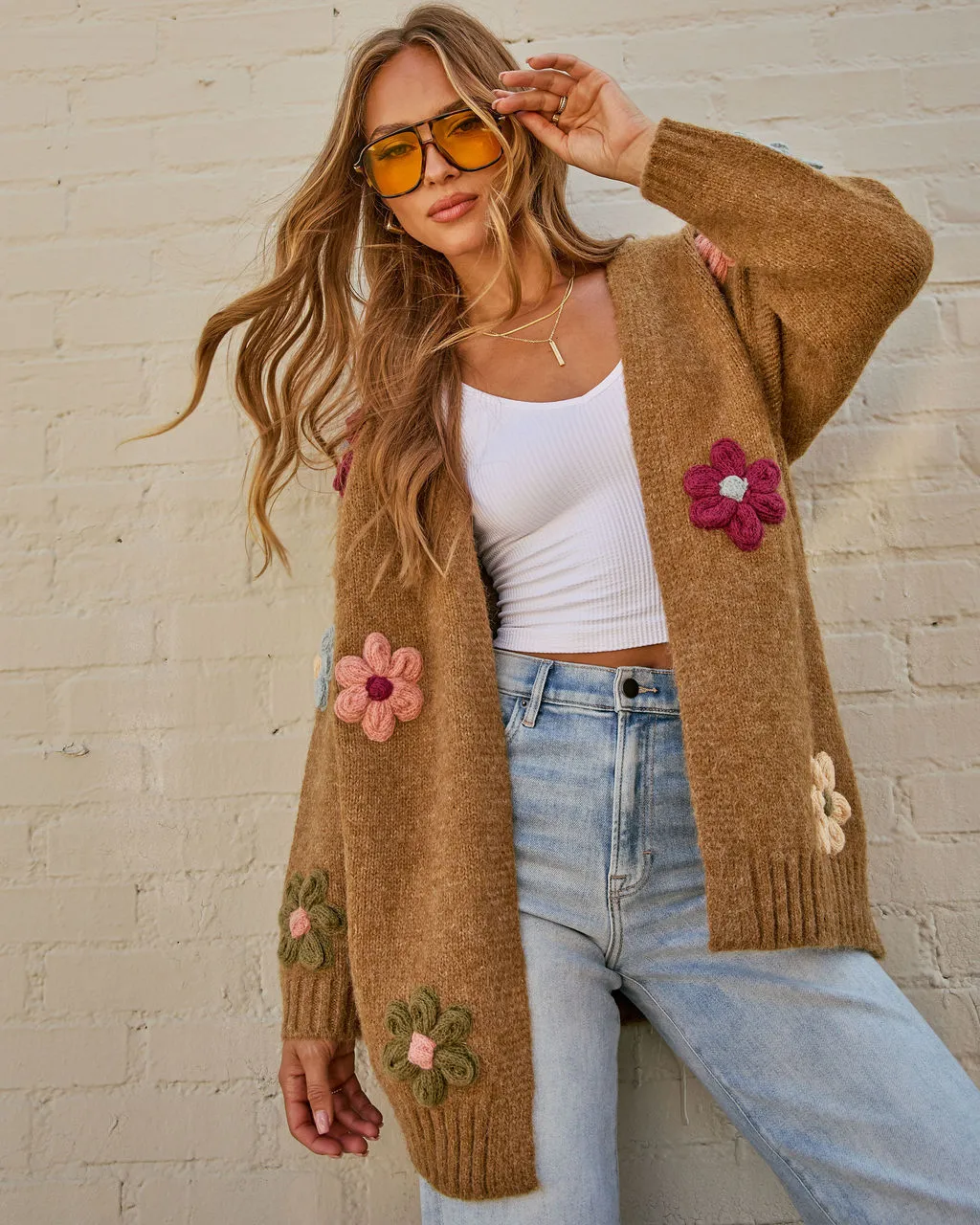 Bloomridge Embroidered Floral Cardigan sold by Vici product image thumbnail 3