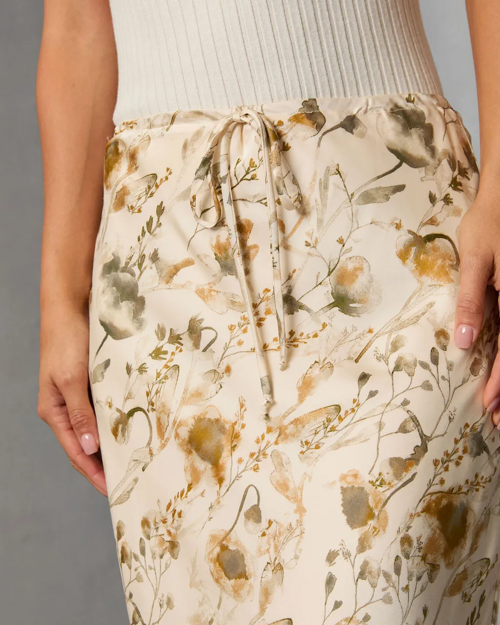 Crushed Maple Printed Midi Skirt sold by Vici product image thumbnail 5