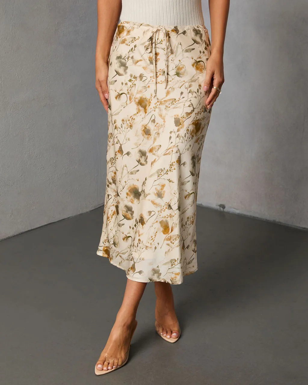 Crushed Maple Printed Midi Skirt sold by Vici product image thumbnail 2