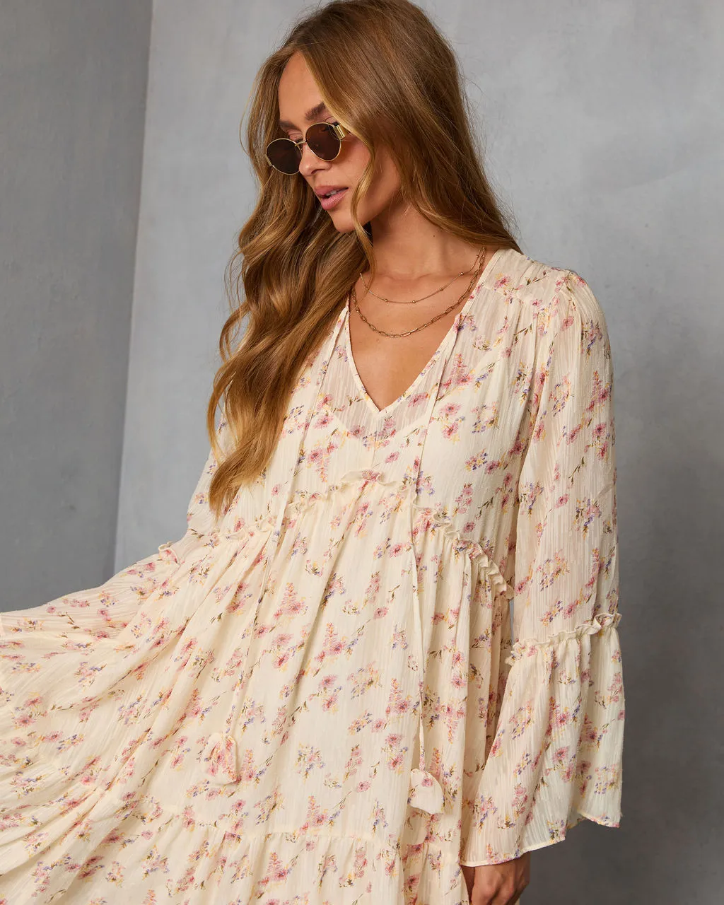 Amber Drift Printed Maxi Dress sold by Vici product image thumbnail 2