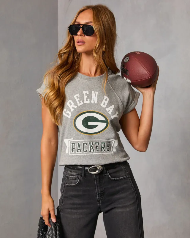 Green Bay Packers Short Sleeve Graphic Sweater made by Vici
