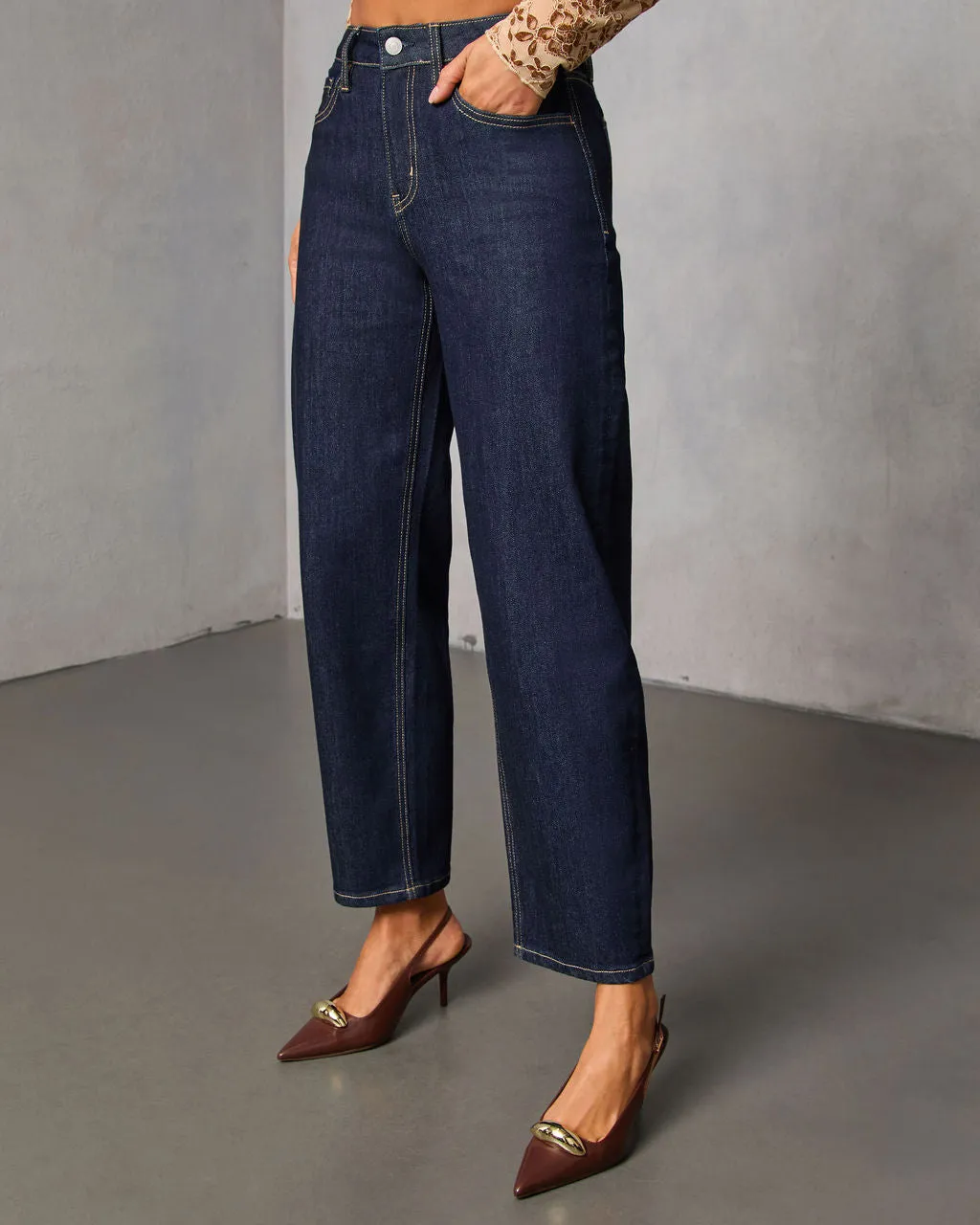 Rayden Stretch Slim Barrel Jeans sold by Vici product image thumbnail 3