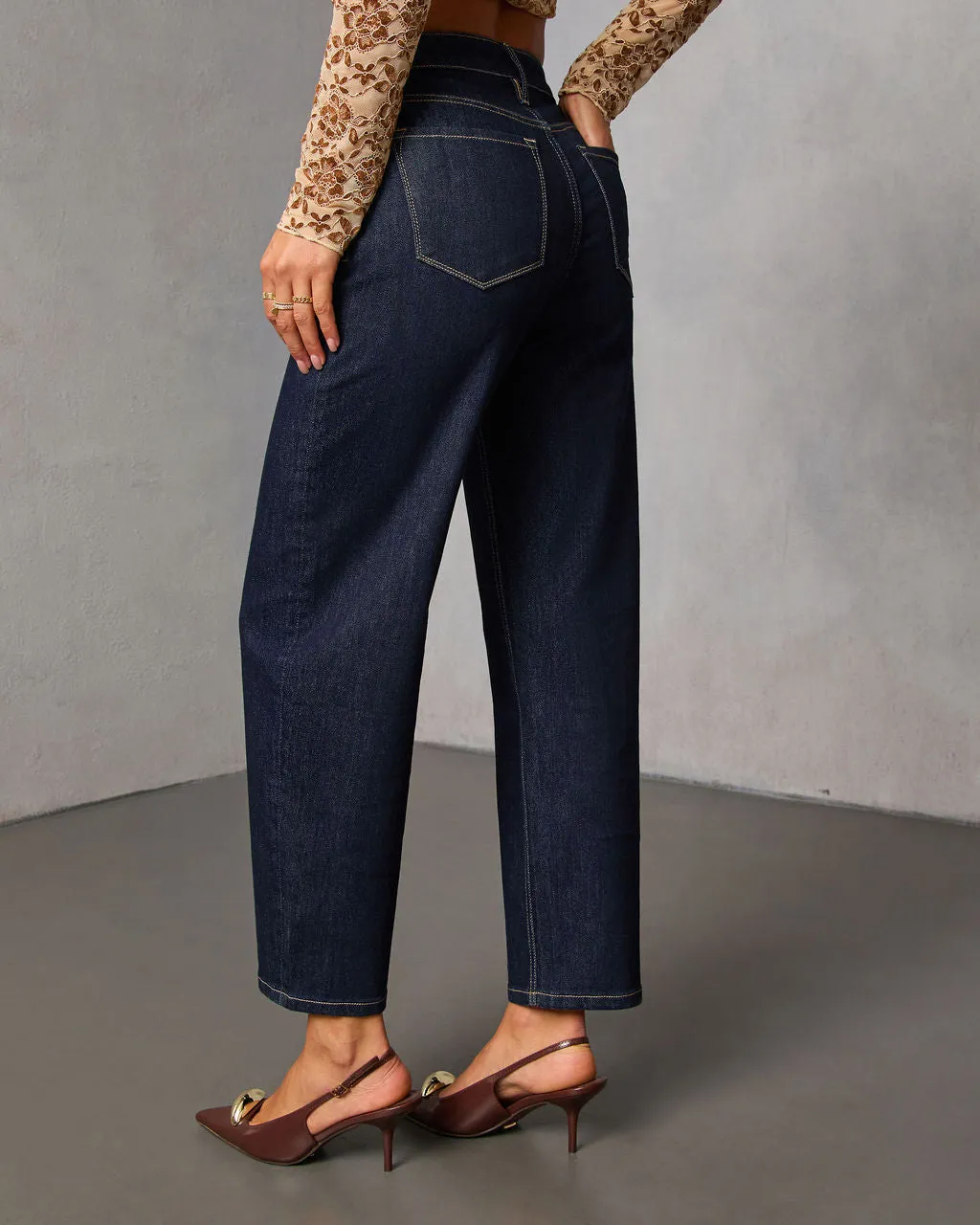 Rayden Stretch Slim Barrel Jeans sold by Vici product image thumbnail 4
