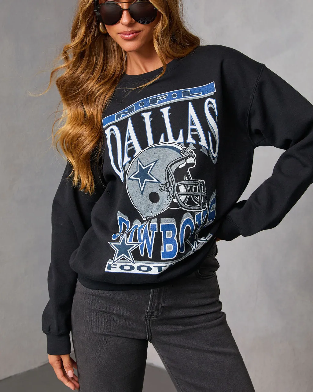 Dallas Cowboys Long Sleeve Graphic Tee sold by Vici
