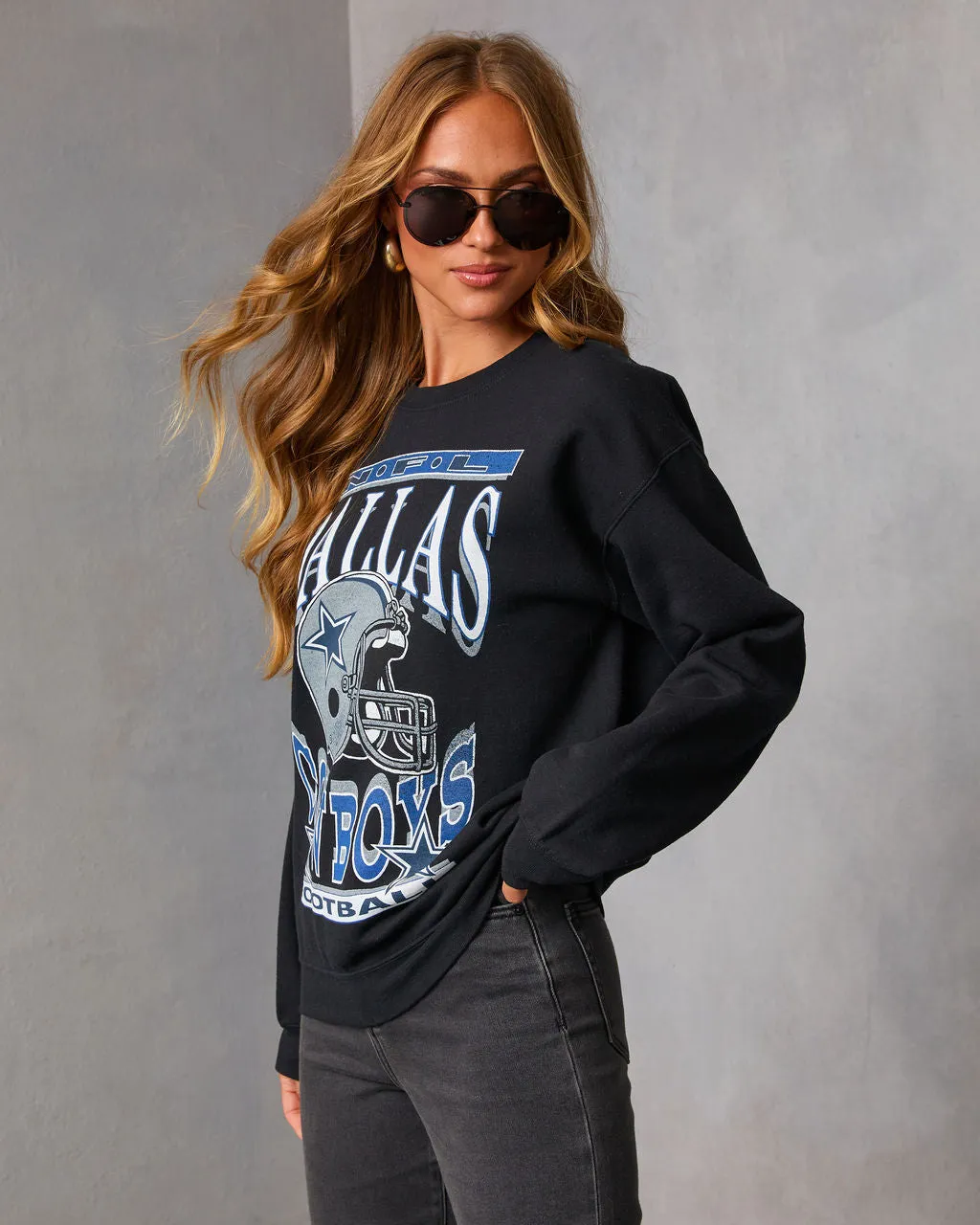 Dallas Cowboys Long Sleeve Graphic Tee sold by Vici product image thumbnail 3