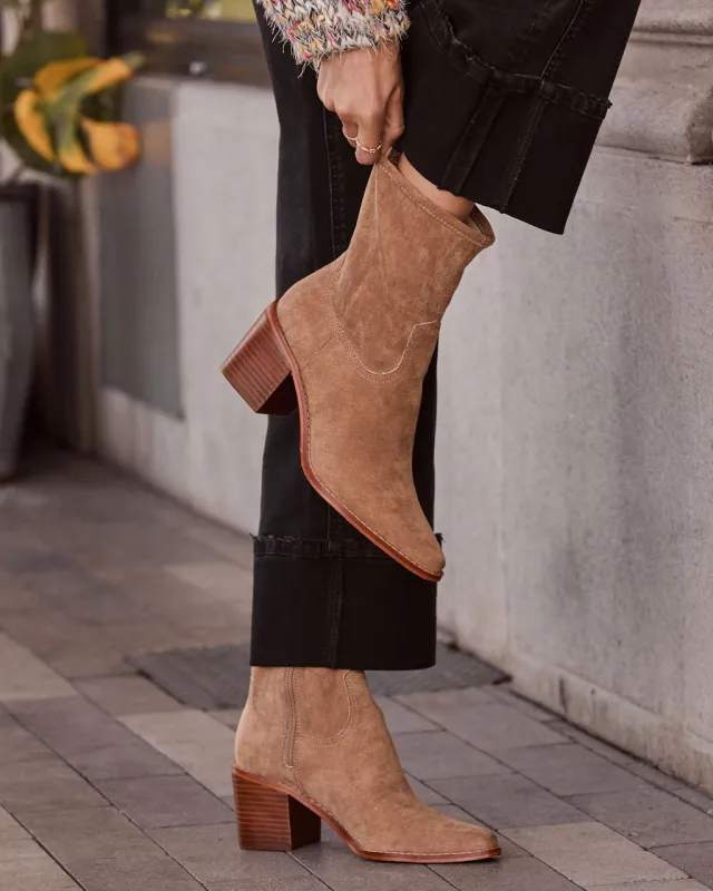 Alexie Suede Bootie sold by Vici