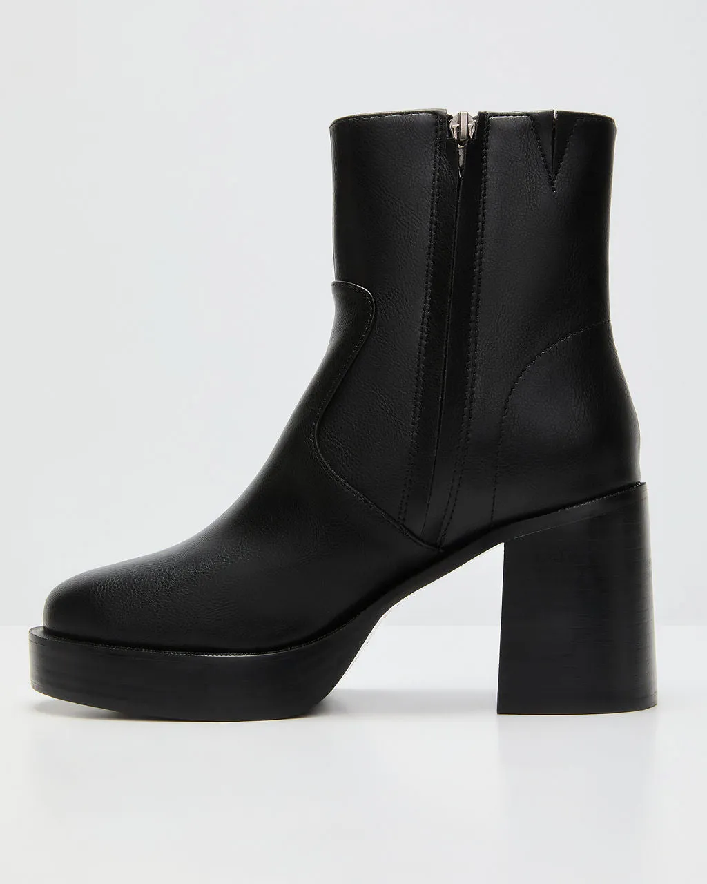 Roem Leather Platform Ankle Booties sold by Vici product image thumbnail 3