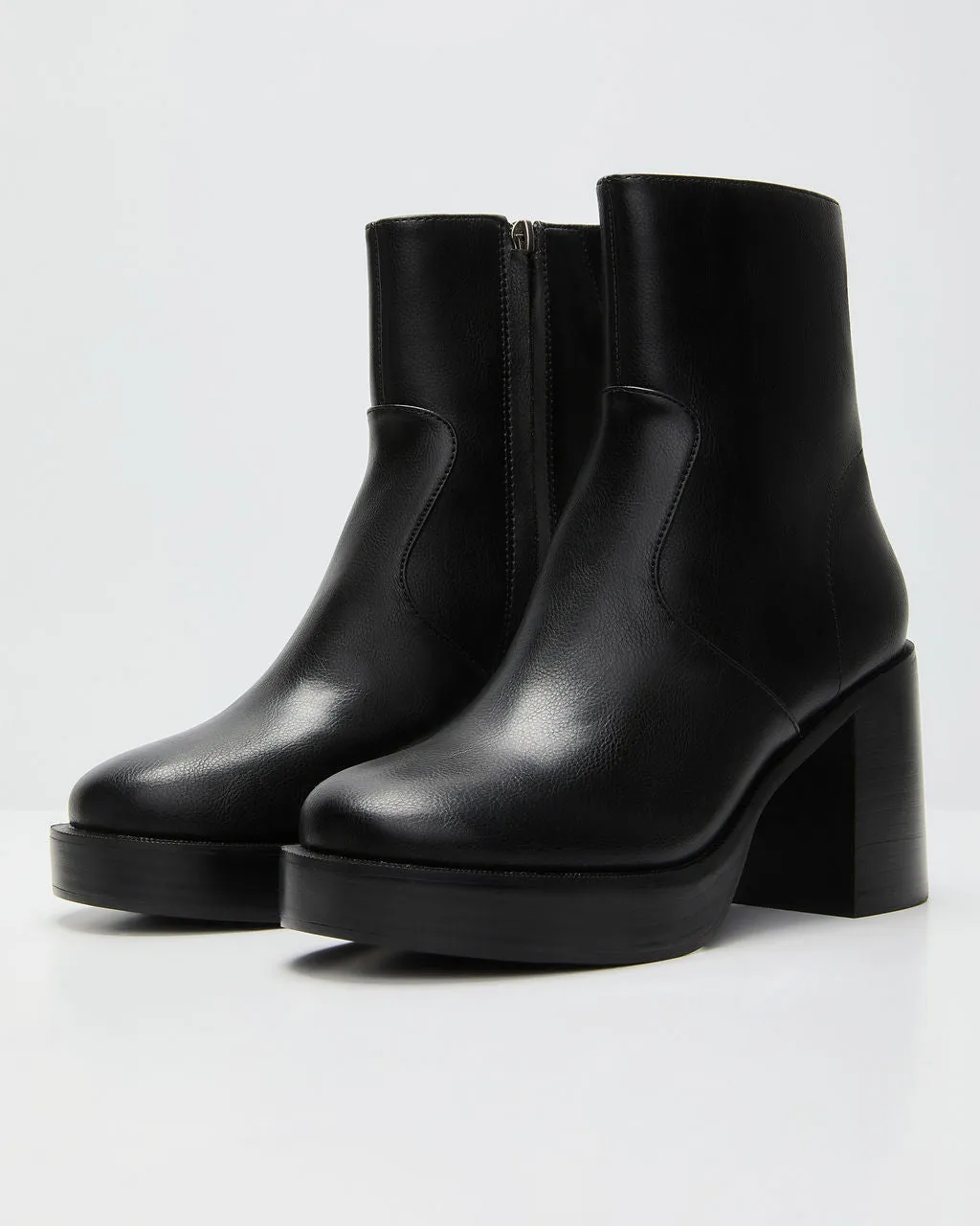 Roem Leather Platform Ankle Booties sold by Vici product image thumbnail 2