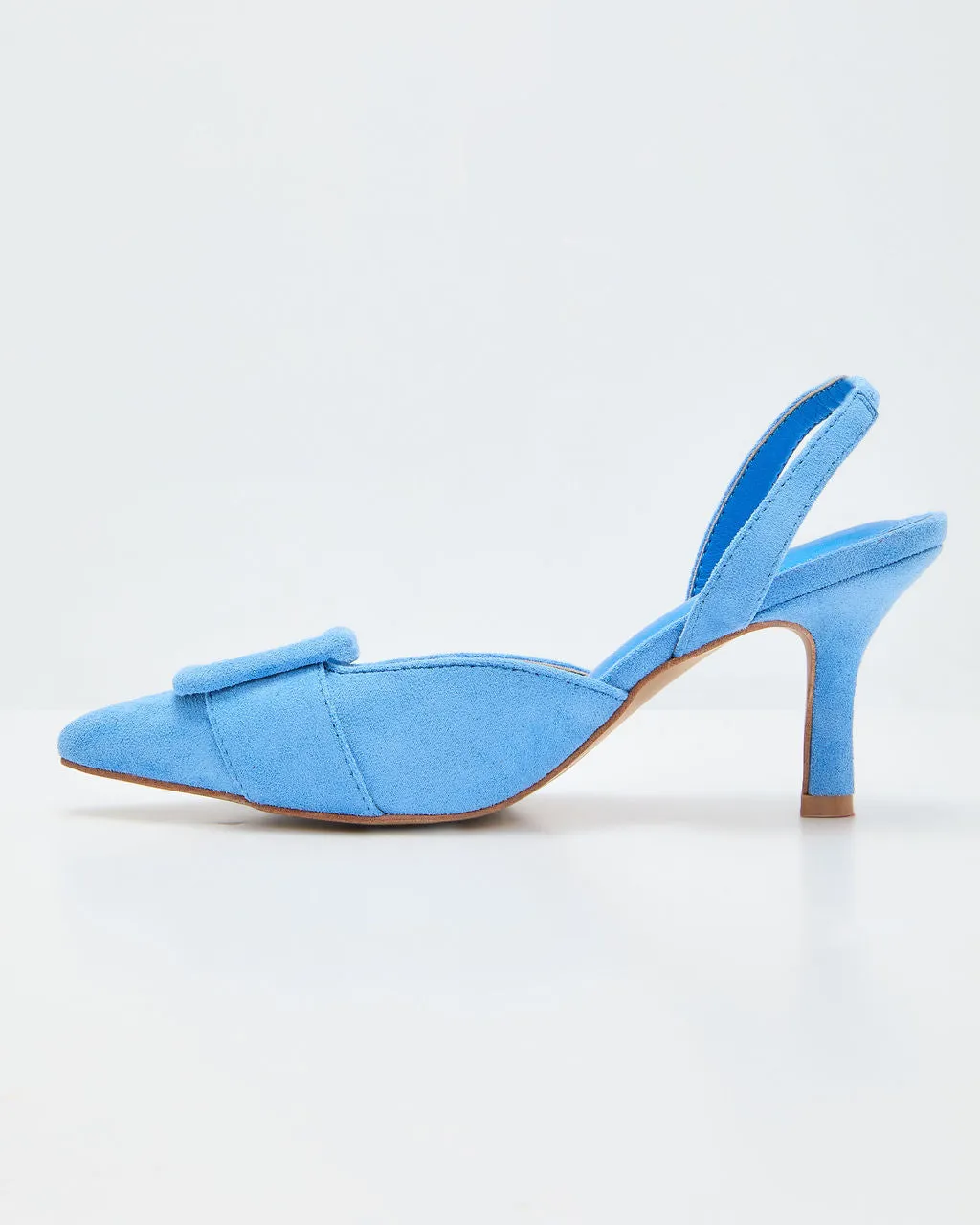 Shelbey Suede Buckle Slingback Heels sold by Vici product image thumbnail 5