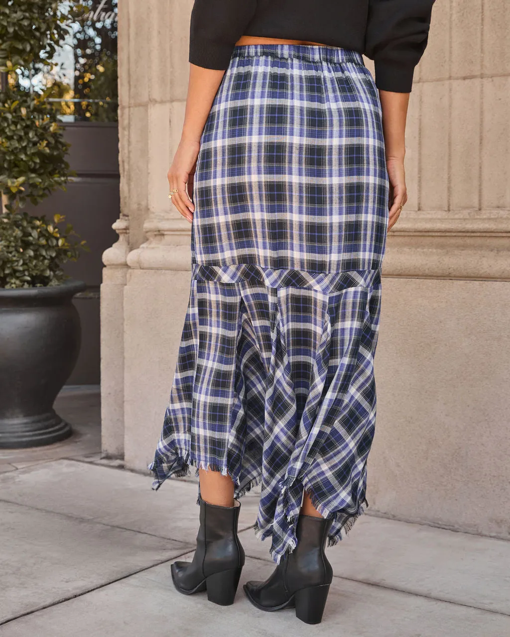 Nerida Plaid Maxi Skirt sold by Vici product image thumbnail 4