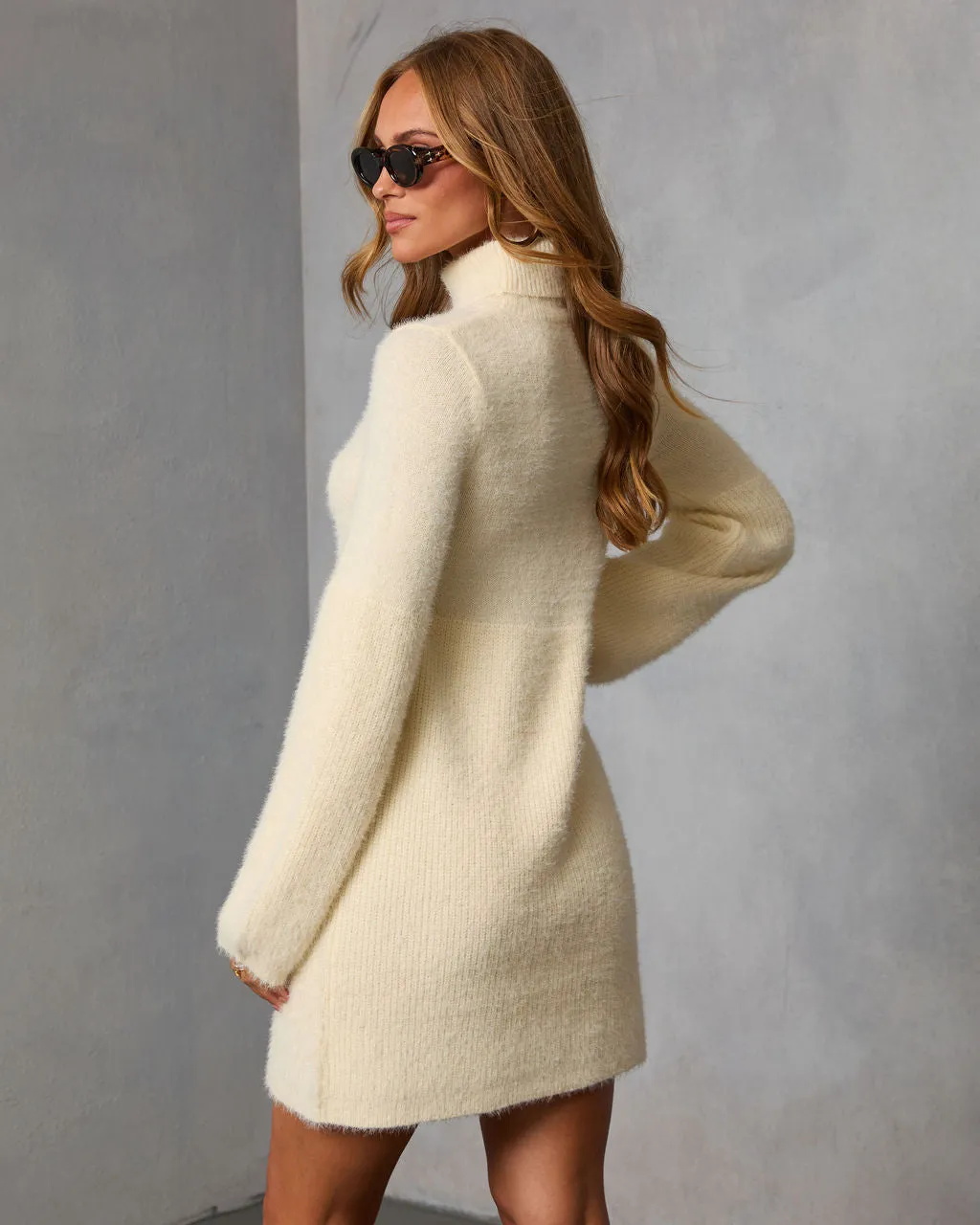 Jesiel Turtleneck Mini Sweater Dress sold by Vici product image thumbnail 4
