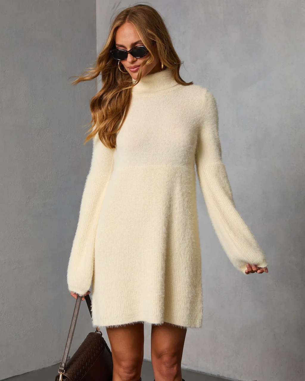 Jesiel Turtleneck Mini Sweater Dress sold by Vici product image thumbnail 5