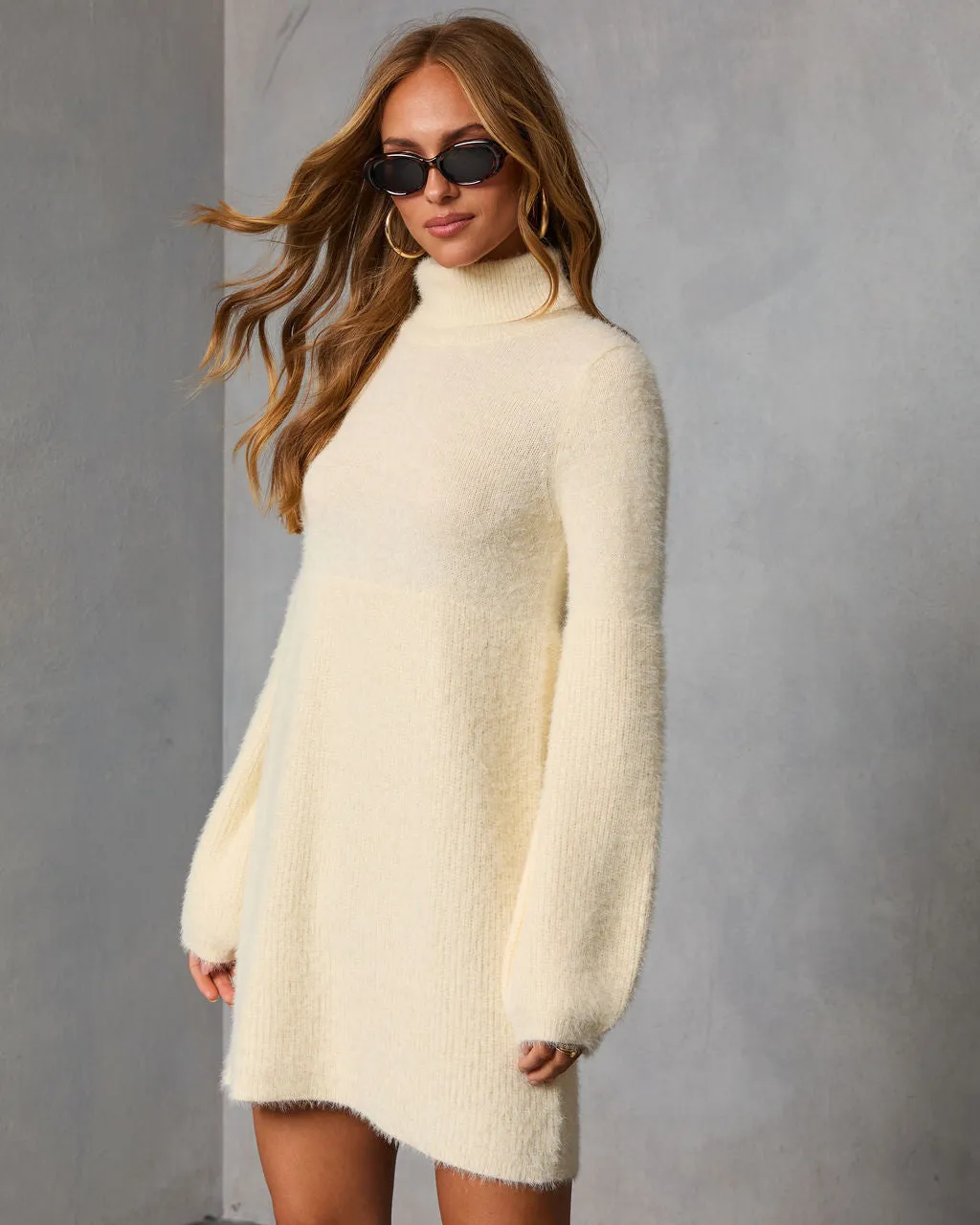 Jesiel Turtleneck Mini Sweater Dress sold by Vici product image thumbnail 3