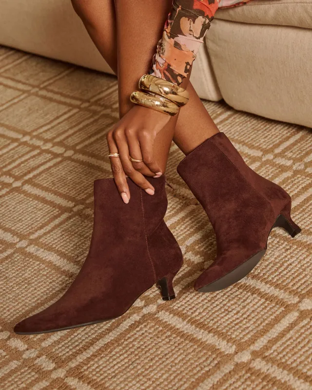 Cordee Suede Ankle Booties sold by Vici