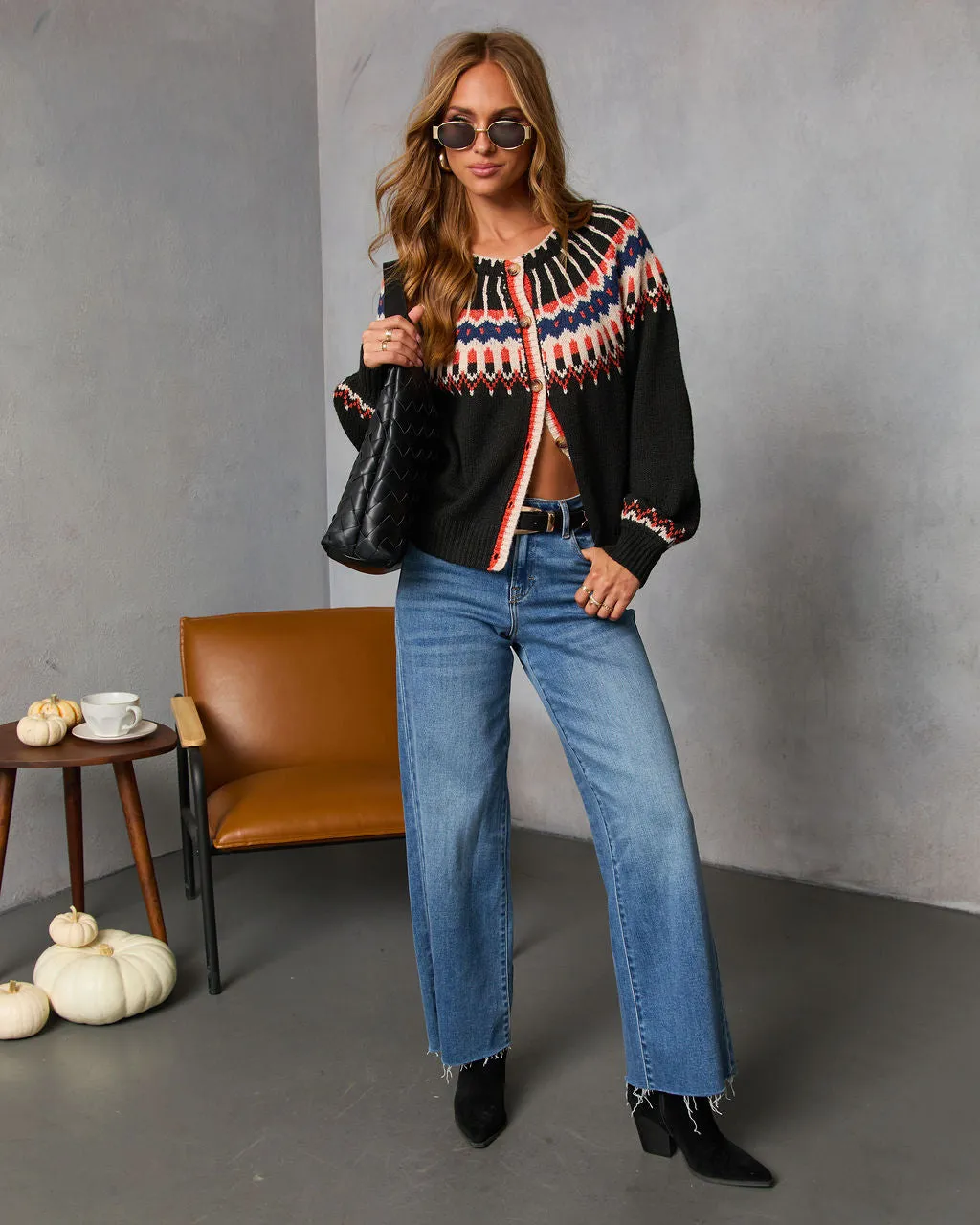 Grateful Gathering Abstract Knit Cardigan sold by Vici product image thumbnail 2