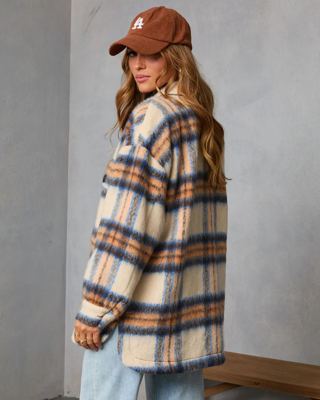 Haystack Heavyweight Plaid Jacket sold by Vici product image thumbnail 4