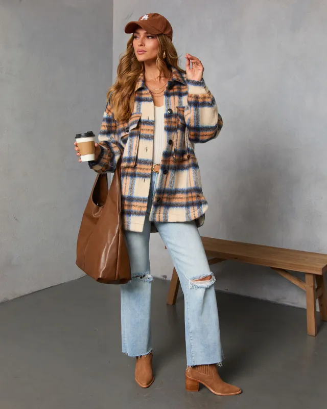 Haystack Heavyweight Plaid Jacket sold by Vici