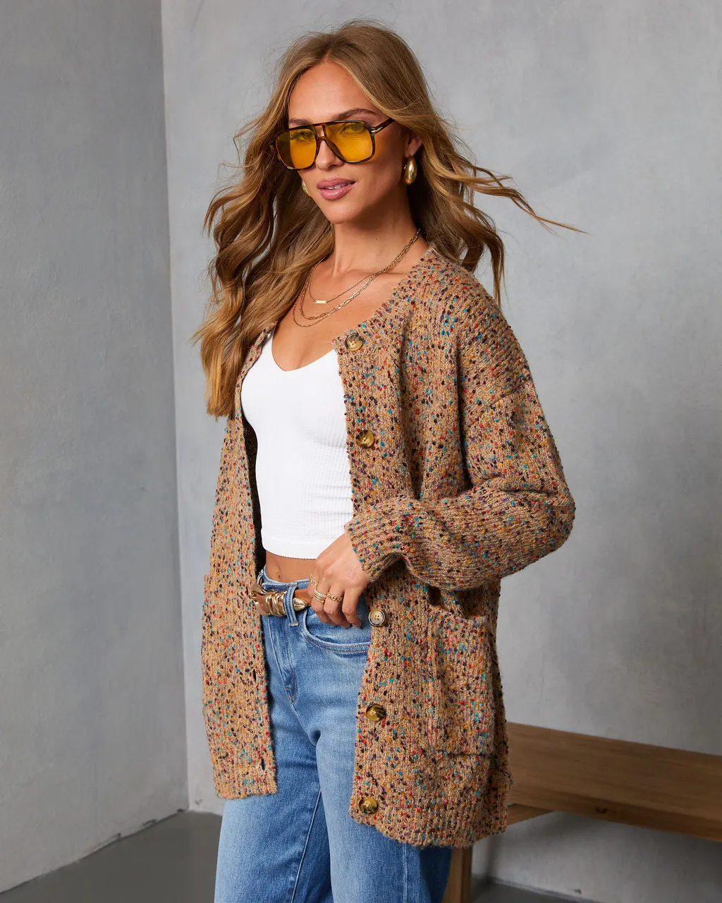 Homebody Season Knit Cardigan sold by Vici product image thumbnail 3