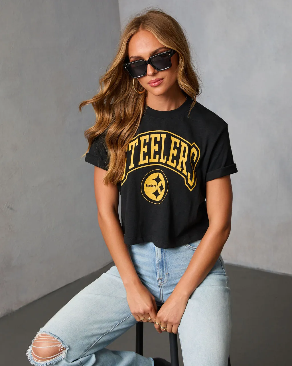 Pittsburgh Steelers NFL Short Sleeve Graphic Tee sold by Vici product image thumbnail 5
