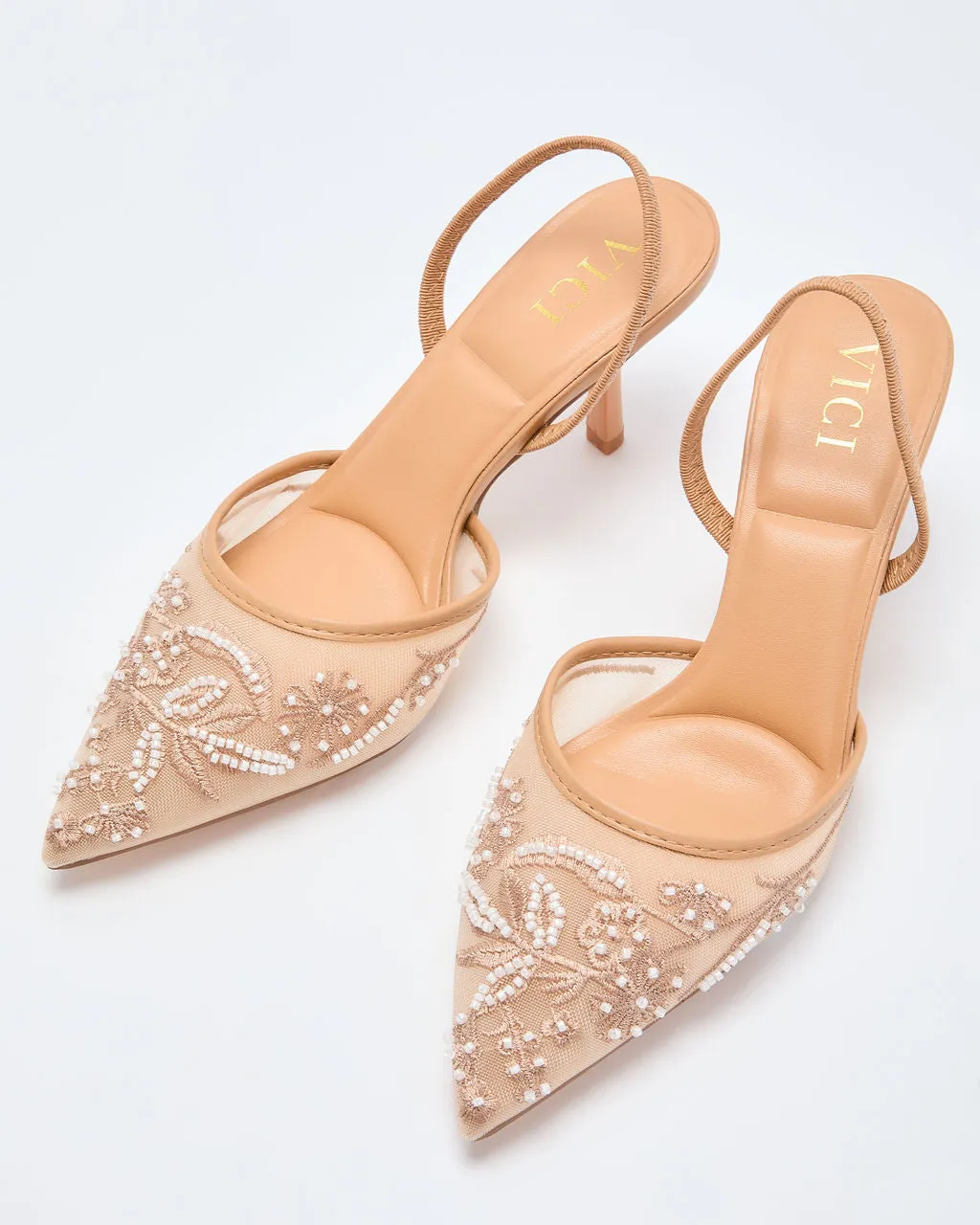 Early Exit Embellished Slingback Heels sold by Vici product image thumbnail 2