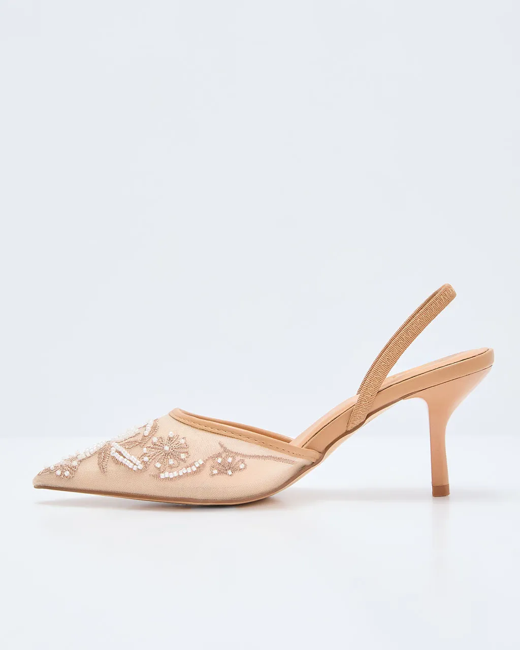Early Exit Embellished Slingback Heels sold by Vici product image thumbnail 5