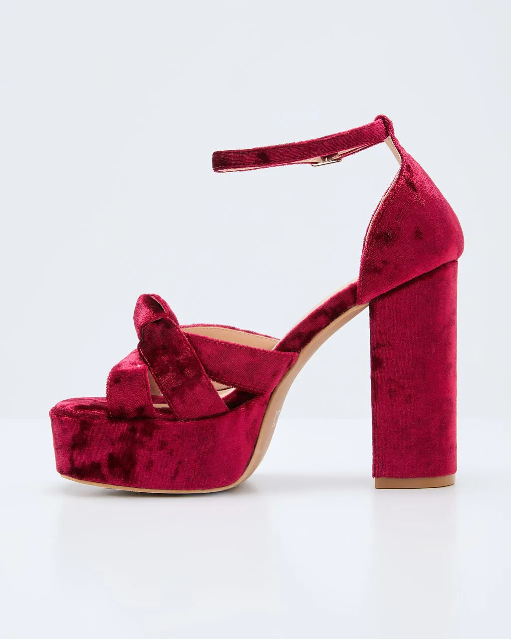 Evening Proper Velvet Platform Heels sold by Vici product image thumbnail 5