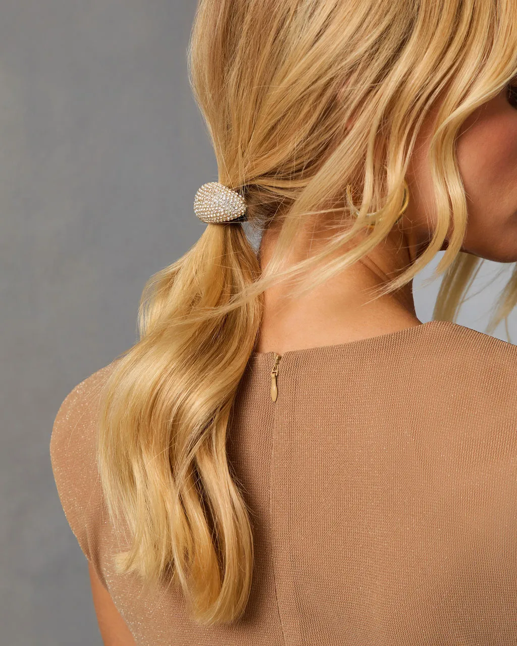 Lunette Rhinestone Embellished Pony Cuff sold by Vici product image thumbnail 4