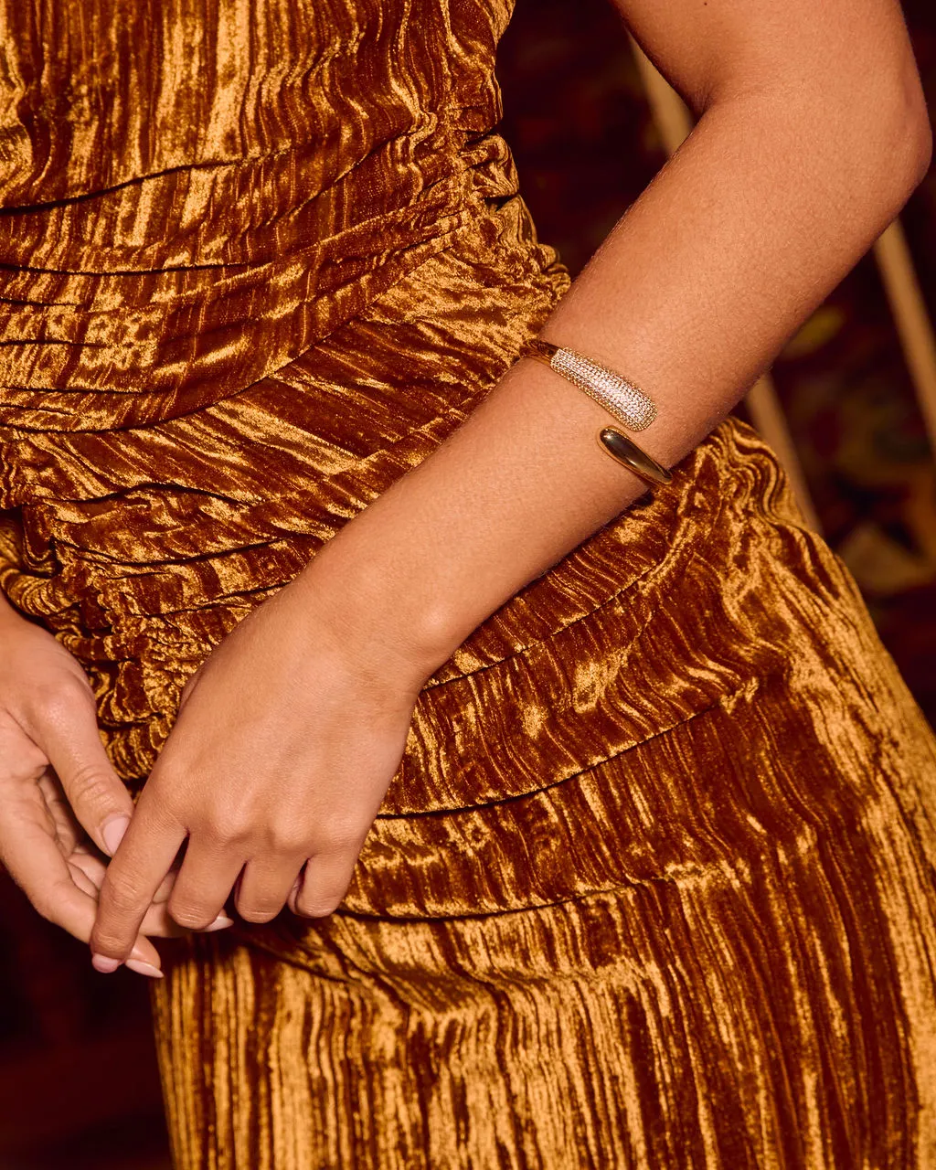 Passing Glam Wrap Rhinestone Cuff sold by Vici product image thumbnail 2