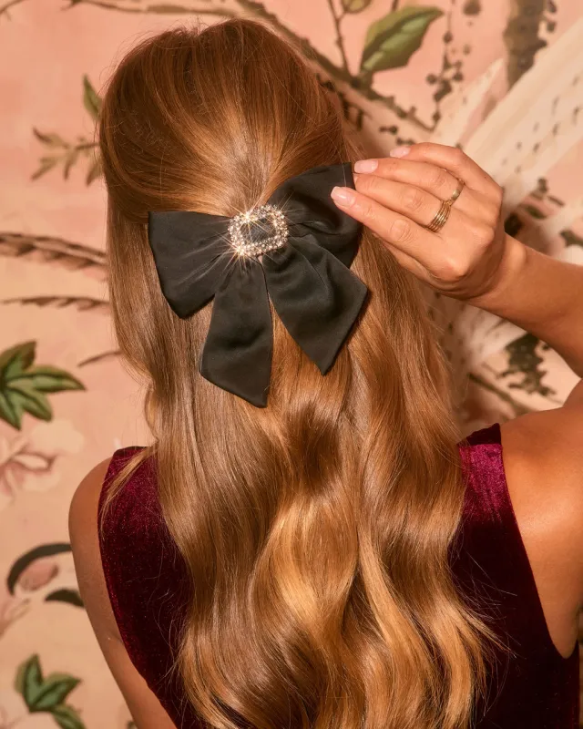 Glima Satin Bow Hair Barrette sold by Vici