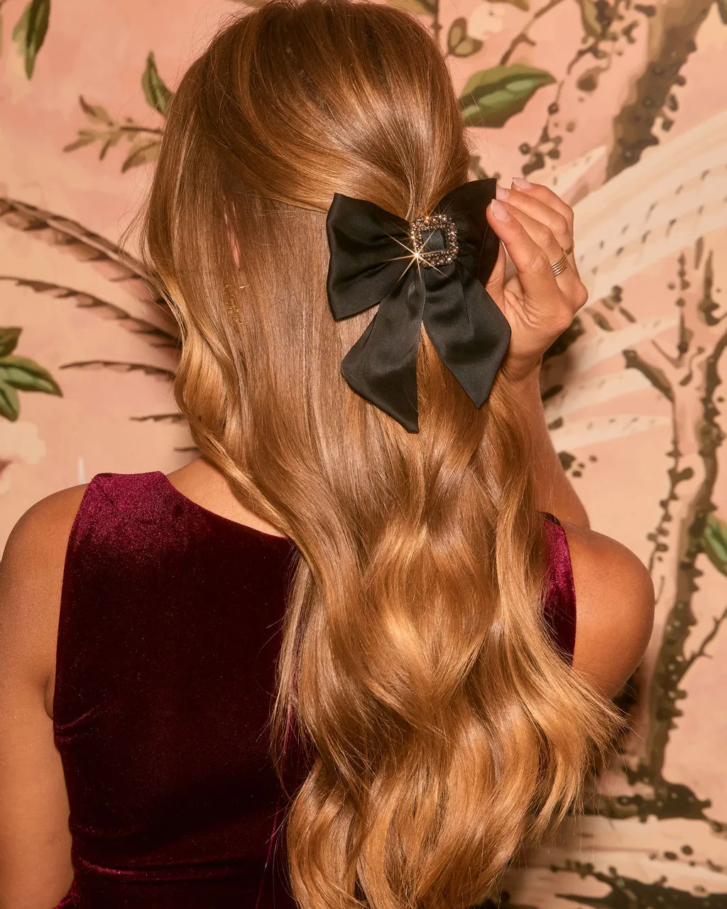 Glima Satin Bow Hair Barrette sold by Vici product image thumbnail 3