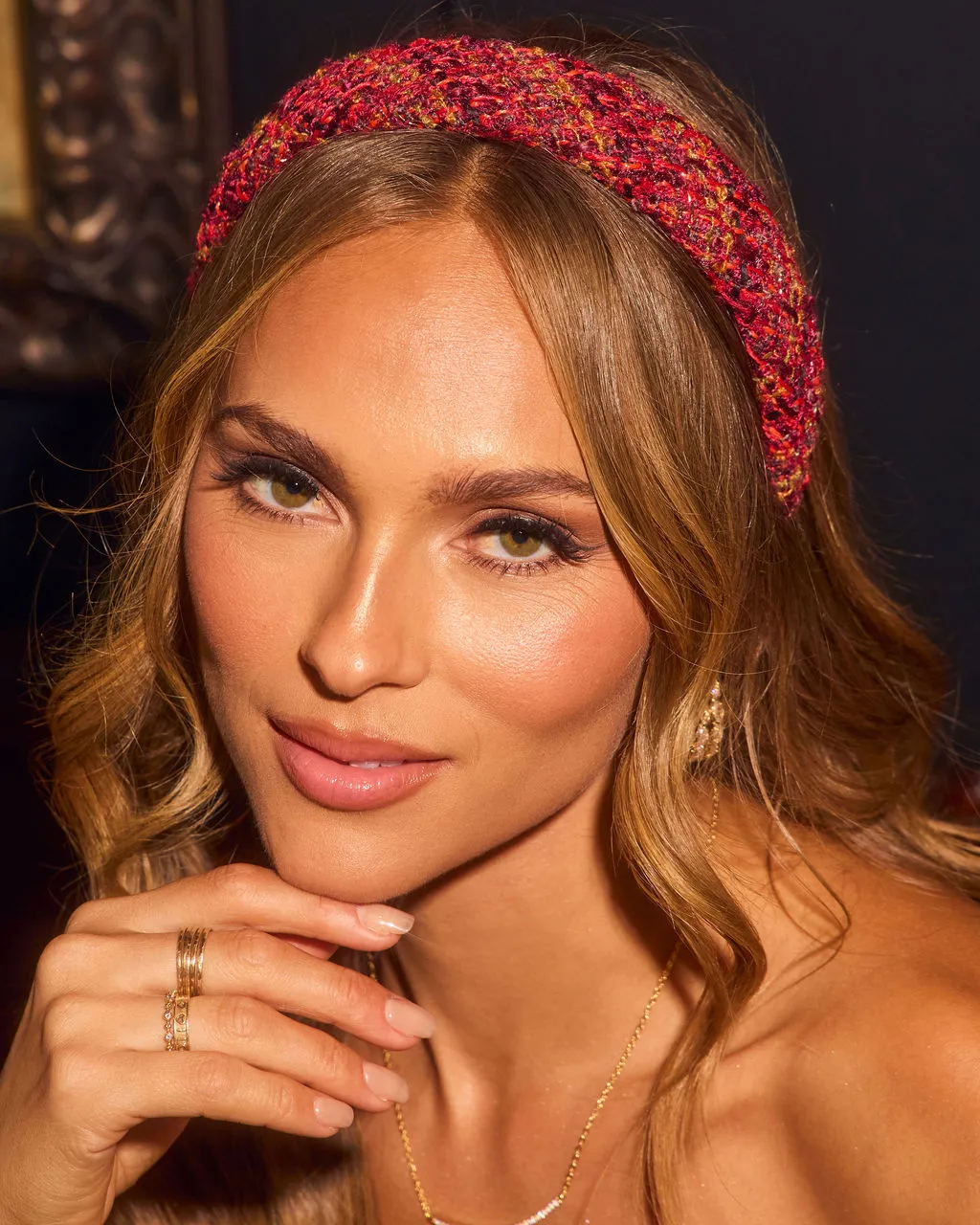 Frosted Comfort Tweed Headband sold by Vici product image thumbnail 2