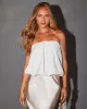 Jaimee Strapless Crop Top sold by Vici