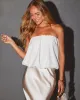 Jaimee Strapless Crop Top sold by Vici
