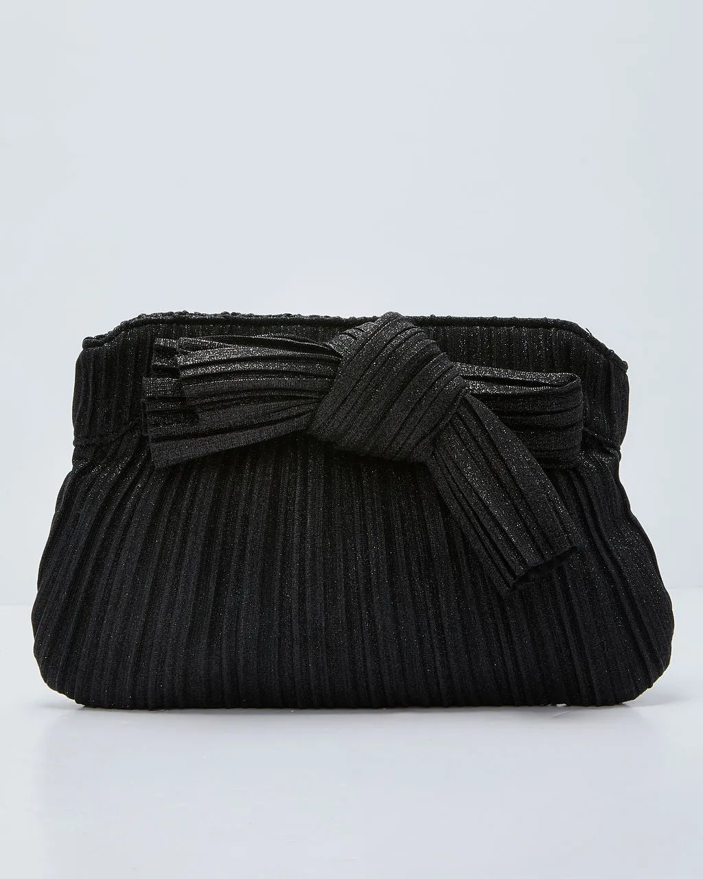 Zolie Pleated Lurex Bow Clutch sold by Vici product image thumbnail 3