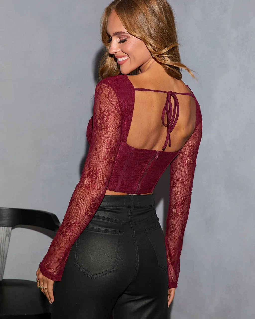 Heart Eyes Lace Corset Top sold by Vici product image thumbnail 4