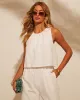 Mae Linen Layered Pocketed Jumpsuit sold by Vici