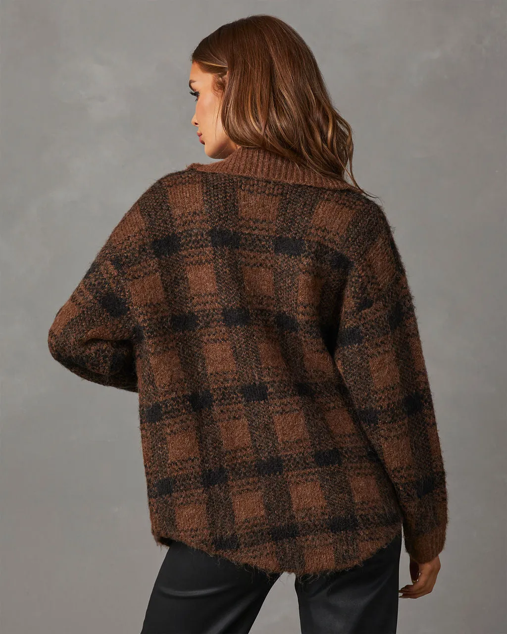 Gallagher Plaid Pocketed Shacket sold by Vici product image thumbnail 4