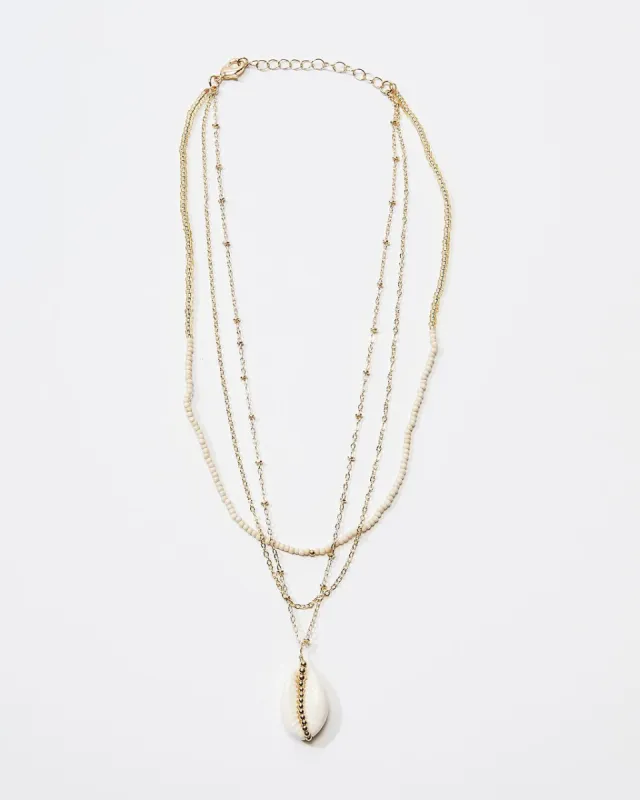 Memories Of The Sea Layered Necklace - Gold - LAST CHANCE sold by Vici