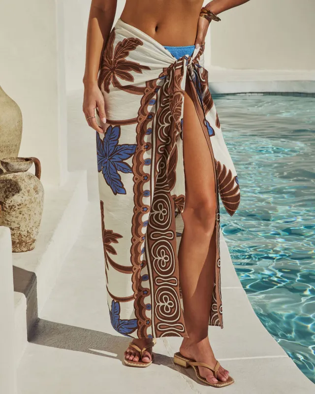 Mai Tai Muse Printed Wrap Tie Sarong sold by Vici