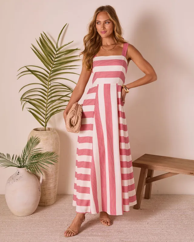 Everen Striped Maxi Dress sold by Vici