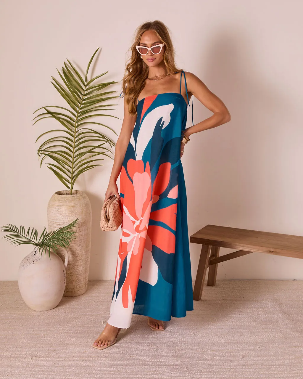Sunkissed Escape Abstract Maxi Dress sold by Vici product image thumbnail 5