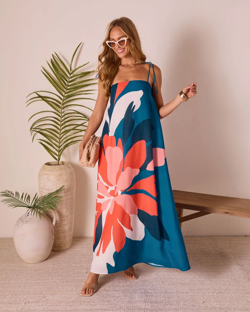 Sunkissed Escape Abstract Maxi Dress sold by Vici product image thumbnail 3
